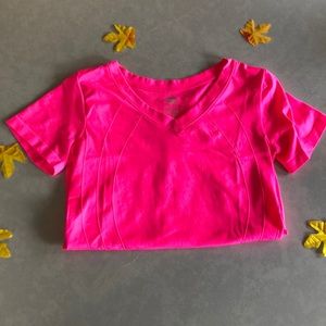 Hot pink athletic shirt